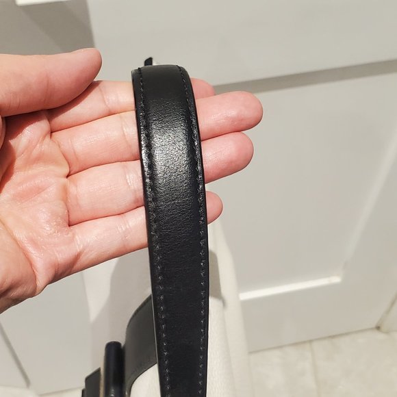 Kate Spade NY Rosaline Bow Black & White Leather Satchel Shoulder Bag - Picture 6 of 10